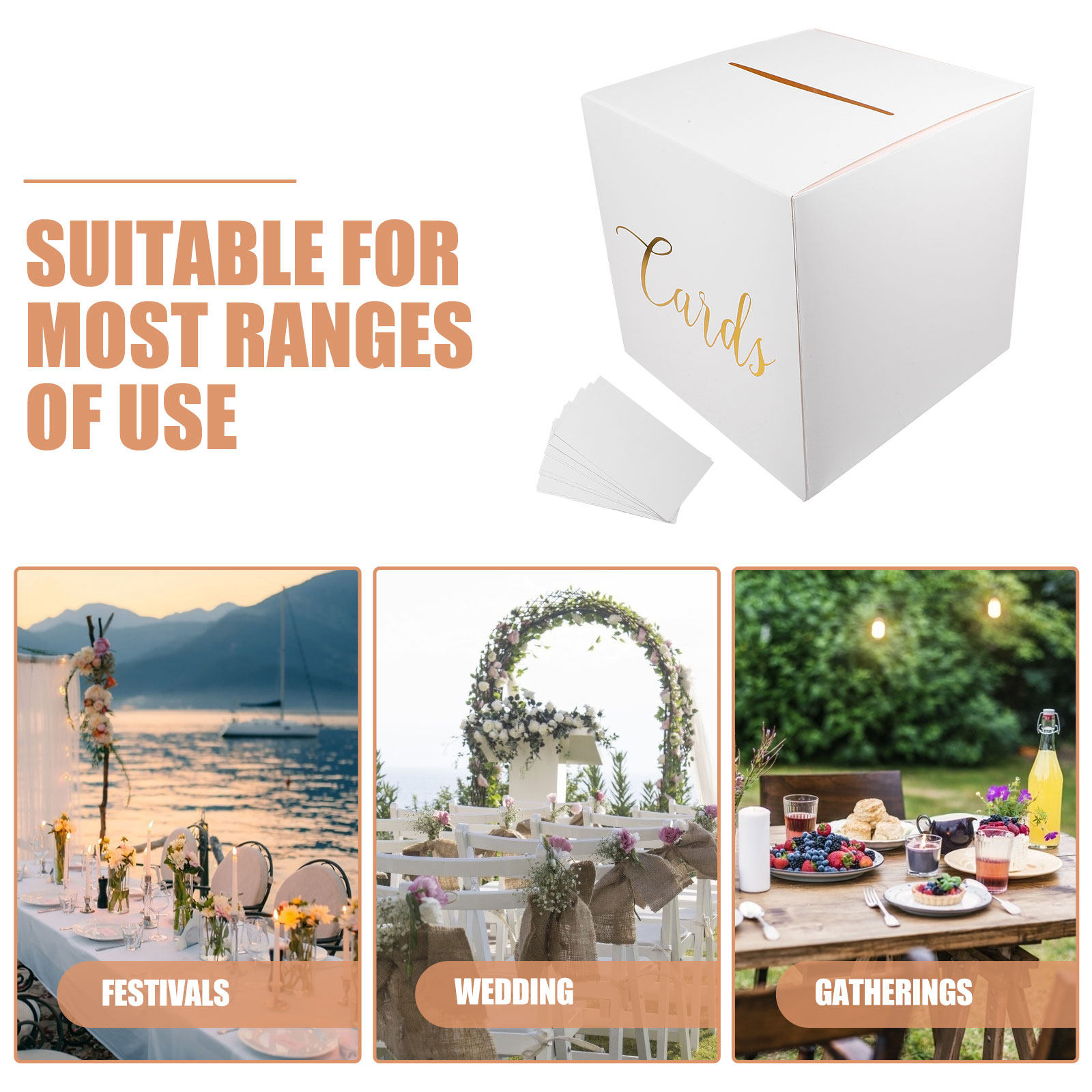 1Set Wedding Card Box Reusable - огляд і ціна Wedding Card Box